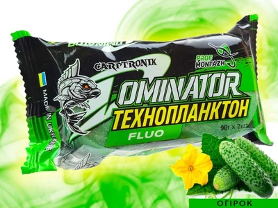 Технопланктон Prof Montazh DOMINATOR FLUORO 2х90г Огірок