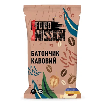 Батончик енергетический кофейный Food Mission
