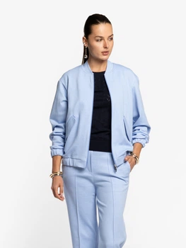 Бомбер жіночий блакитний трикотажний Arber Bomber jacket WKR-7.4 46 блакитний (W17.04.23.614)
