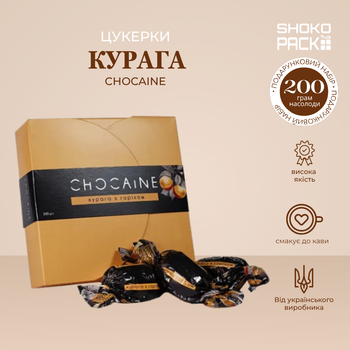 Цукерки Курага Chocaine 200г шоколадні цукерки з курагою натуральні солодощі з сухофруктами десерт до чаю та кави корисні солодощі подарунок жінці чоловіку дітям для дому та офісу
