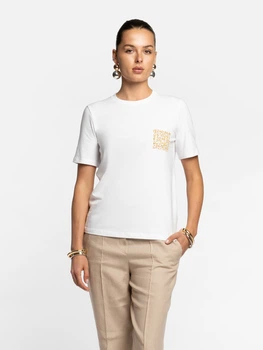 Футболка жіноча біла з тонкого джерсі Arber T-SHIRT WF-19 L білий (W13.08.00.610)