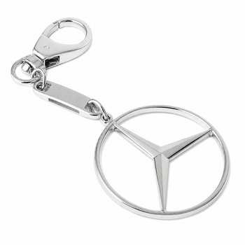 Брелок из белого золота Mercedes (Мерседес) (з9003.2)