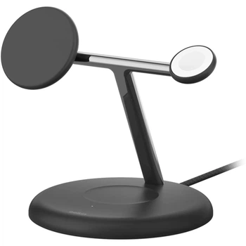 Бездротовий зарядний пристрій Belkin BoostCharge Pro 3-in-1 Magnetic Wireless Charging Stand with Qi2 Black (WIZ023TTBK)