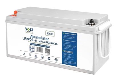 Аккумулятор Volt Polska LiFePO4 12.8V 200Ah 150A BMS Bluetooth с подогревом