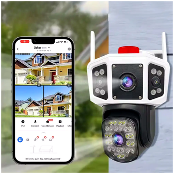 WIFI камера видеонаблюдения 3MP с ИК подсветкой и датчиком движения уличная YOOSEE yc101 цветная