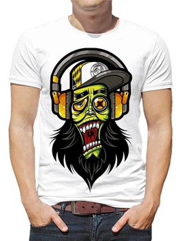 Футболка LOYS чоловіча Graffiti Frankenstein LO00442 goodreclama Білий XXL