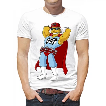 Чоловіча футболка LOYS "Сімпсони Duff man" LO00137 goodreclama Білий L