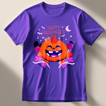 Футболка LOYS Гарбуз Happy Halloween LO07550 goodreclama Фіолетовий (Purple) L