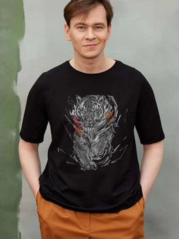 Футболка LOYS Тигр (арт) LO02192 goodreclama Чорний M