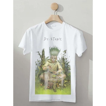Футболка LOYS Аніме Доктор Стоун Dr. Stone wood poster LO03618 goodreclama Білий L