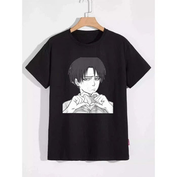 Футболка LOYS Attack on Titan Атака титанов, Аккерман LO03696 goodreclama Черный XXL