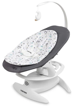 Leżaczek-bujaczek dziecięcy Caretero Noco Graphite (5903076320964)