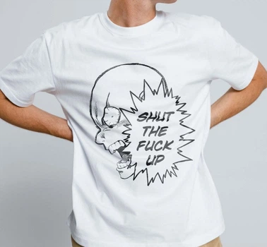 Футболка LOYS One Punch-Man - Shut the fuck up LO04270 goodreclama Белый S