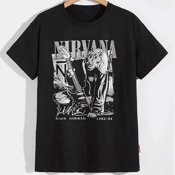 Футболка LOYS Nirvana Kurt Cobain 1982-94 LO07321 goodreclama Чорний XS
