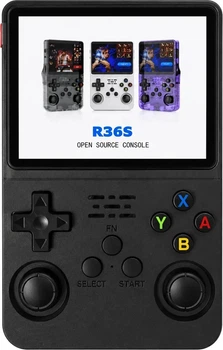 Игровая портативная ретро приставка BERGER R36S Black
