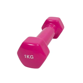Гантель для фітнесу 1кг (1шт) Generation Fitness (рожевий)