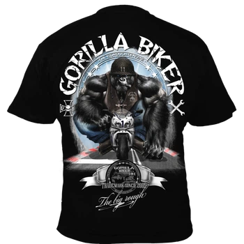 Футболка мужская Silberrücken Gorilla Biker GB86 Pocket Bike черная 2XL (MD7672-1)