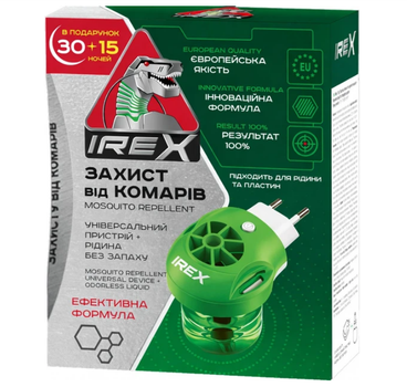 Комплект від комарів IREX - прилад Light та рідина 45 ночей (4820184443556)