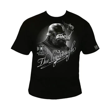 Футболка мужская Silberrücken GB17 Gorilla Biker Big Cigar черная M (MD1157-1)