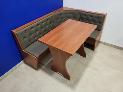 Кухонный уголок Семейный с раскладным столом 113,5х153,5 см Яблоня/Дорандо (KS-Y-D)