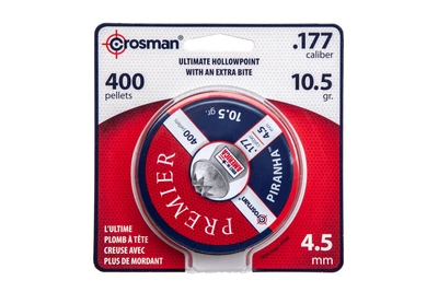 Кульки Crosman Piranha Point 0.68 г, кал.177(4.5 мм), уп. 400 шт. (1002930)