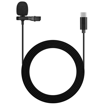 Мікрофон петличний Type-C Lavalier JH-042 1.5м black