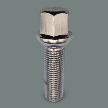 Болт колісний M14x1.5x40 сфера хром VW Audi Skoda Seat MB ключ 17