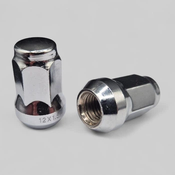 Гайка колеса KIA Hyundai Mazda Chevrolet М12х1,5x35 хром конус ключ 17