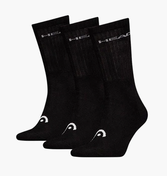 Носки HEAD Elements All Sports Crew Black (3 пары) 701229008-001 35-38