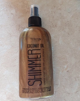 Кокосове масло для загару з шиммером Top Beauty Shimmer Coconut Oil 200мл