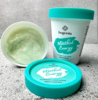 Скраб для шкіри голови "Енергія ментолу" Bogenia Cleansing Scalp Scrub Menthol Energy