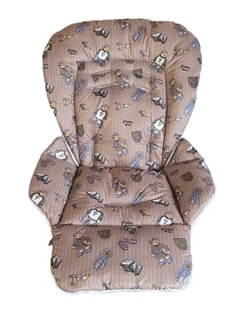 Чехол на стульчик для кормления Bambi M 3233 плащевка Медведики газета коричневый DavLu (B-00040)