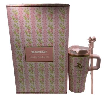 Термос термокружка Stanley Quencher H2.0 Tumbler из нержавеющей стали 0,59 л LoveShackFancy Pink Roses KT6007860