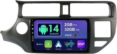 Штатна автомагнітола SXAUTO для Kia K3 Rio 2011-2015 / 9" / Сенсорна / 2/32Гб / Android 14 / Apple CarPlay / Android Auto / Bluetooth / WI-FI / GPS / USB b9 - Уцінка