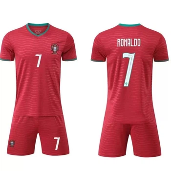 Дитяча футбольна форма Кріштіану Роналду Cristiano Ronaldo (Номер 7) Португалія Новий сезон 2026. Розмір 20 (на зріст 105-115см) Вишиті емблеми. Футболка + шорти.