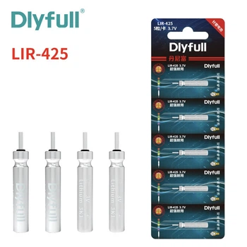 Акумуляторна батарейка LIR425 3.7V (перезаряджувана) Dlyfull — для електронних поплавців і LED пристроїв 5