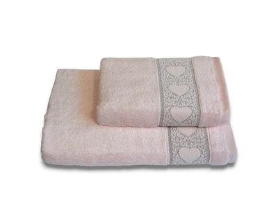 Набор бамбуковых полотенец Pupilla Love 2 шт. Pembe