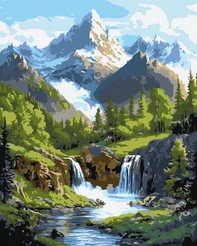 Картина за номерами "Пейзажі гір" 40*50см KHO6401