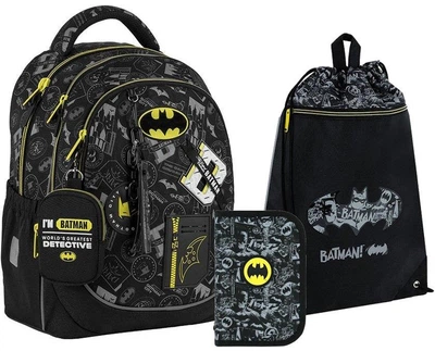 Шкільний набір Kite Education DC Batman (ортопедичний рюкзак, пенал, сумка) на зріст 130-145 см