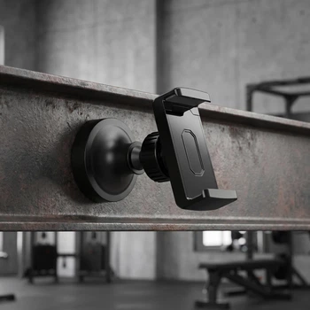 Магнитный держатель для телефона в спортзал DNL Aluminum 360, черный