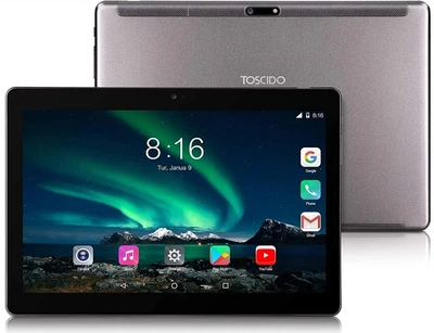 Планшет 10.1" Toscido T12 4/64Gb 2-SIM 8 ядра Android 10 5000 mAh Черный - Б/У