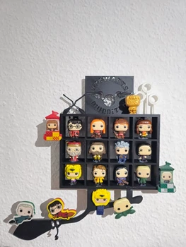 Настінна полиця для колекції міні фігурок Funko Pop у стилі квідич з всесвіту Гаррі Поттер. Aivory