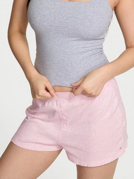Пижамные шорты женские хлопковые Victoria's Secret 27214341 XS Розовые (998532549021)