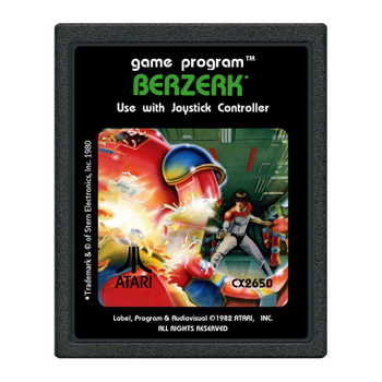 Игра Atari 2600 Berzerk Black Б/У