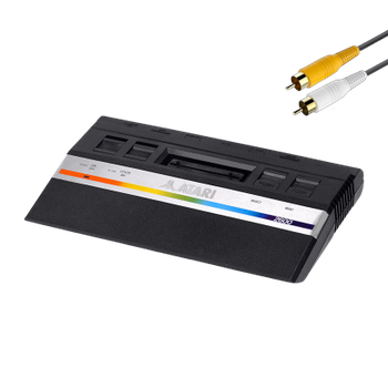 Консоль Atari 2600 Jr. Long Rainbow AV Mod Black Без Геймпада Б/У