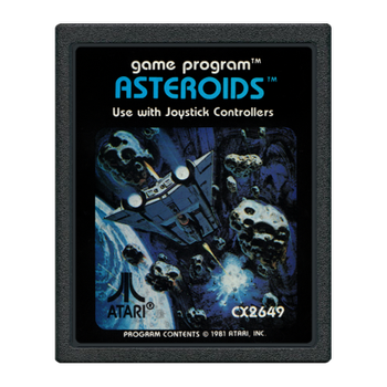 Игра Atari 2600 Asteroids Black Б/У