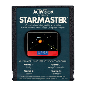 Игра Atari 2600 Starmaster Black Б/У