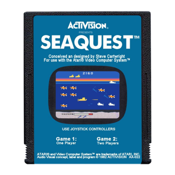 Игра Atari 2600 Seaquest Black Б/У
