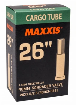 Камера Maxxis Cargo 26x1.5/2.5 Ніпель Schrader 48 мм 1.5 mm (1052-EIB00214700)