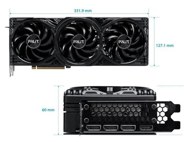 Відеокарта GF RTX 5080 16 GB GDDR7 GamingPro OC V1 Palit (NE75080S19T2-GB2031Y) ( 14996 )
